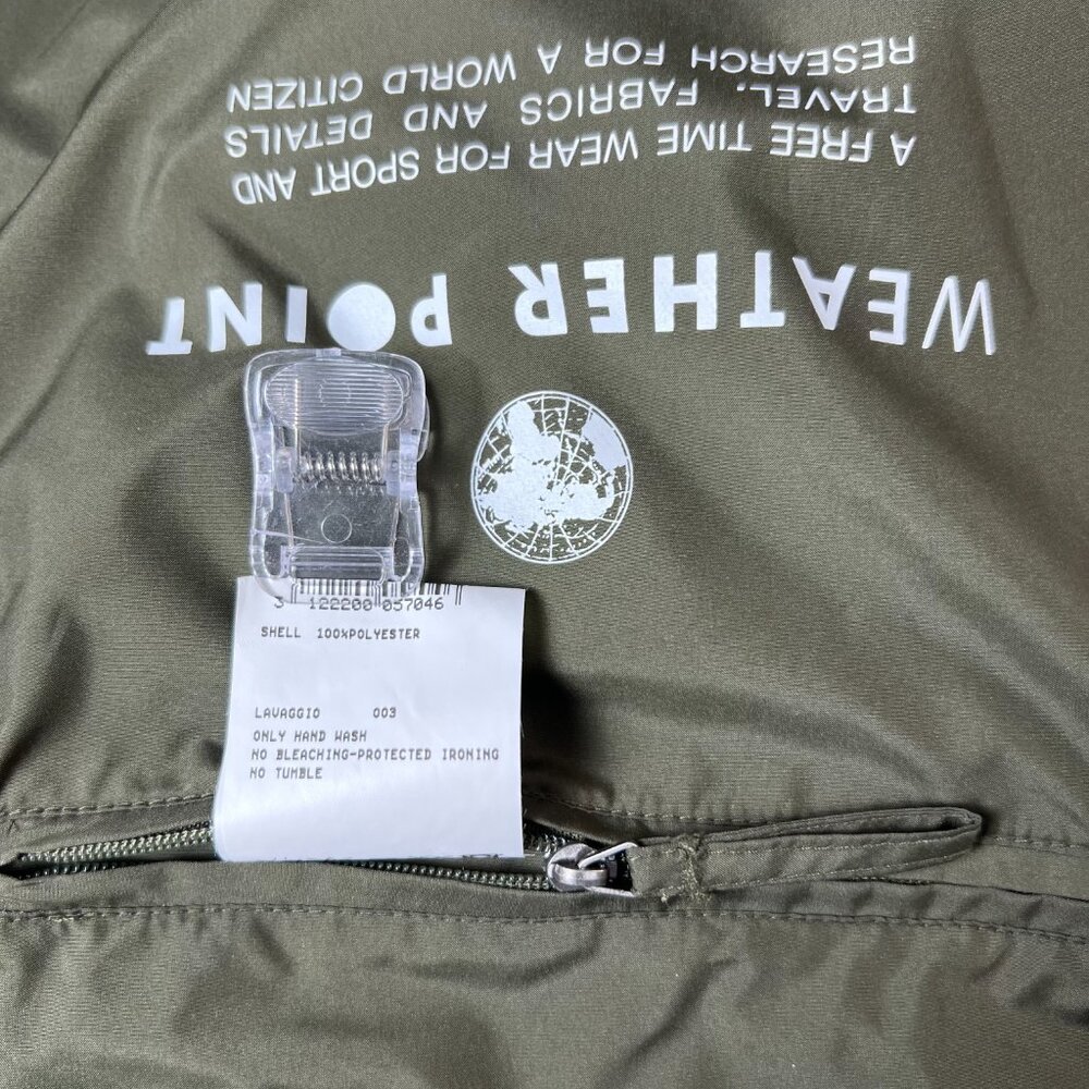 ALLEGRI Weather Point light long‎ jacket/converts in to a bag, Olive green Men L - Picture 6 of 6